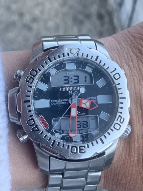 OROLOGIO STENDARDO IMMERSION H2O Depthmeter Sub Diver 200M Vintage