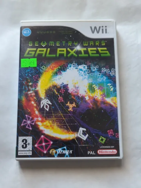 Geometry Wars: Galaxies (Nintendo Wii, 2008) Vgc With Manual