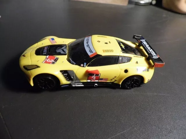 Carrera GO Chevrolet Corvette C7.R Slot Car Racing #3 non digital used 1:43