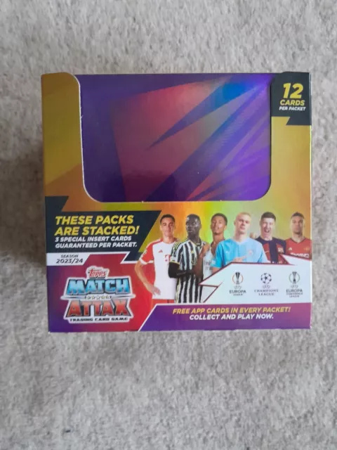 Topps Match Attax-UEFA Champions League 23/24 SEASON (36pk) Per Box RRP £90+FREE