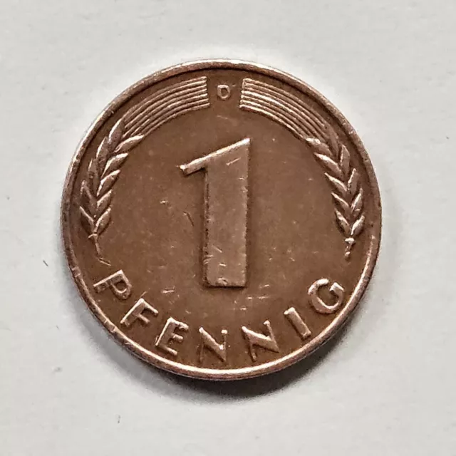 Zirkulierte Kursmünze - 1 Pfennig - D - 1950 -  Bundesrepublik Deutschland