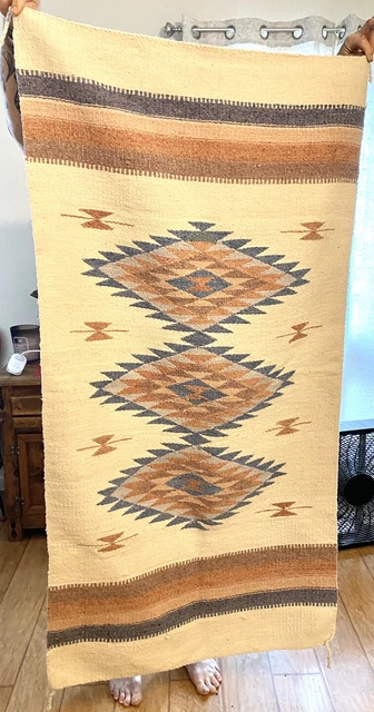 Vintage Diamond Navajo Rug Gallup Blanket - Southwestern