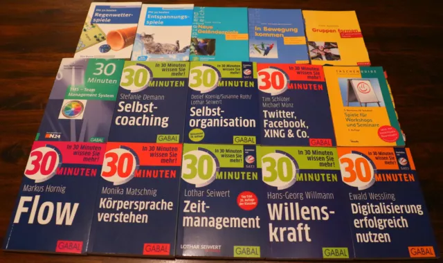 Sammlung 30 Minuten Gabal Minibücher Körpersprache Digitalisierung - 15 Bücher