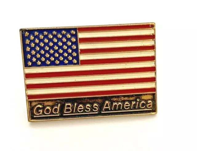 God Bless America Flag Pin (C1)