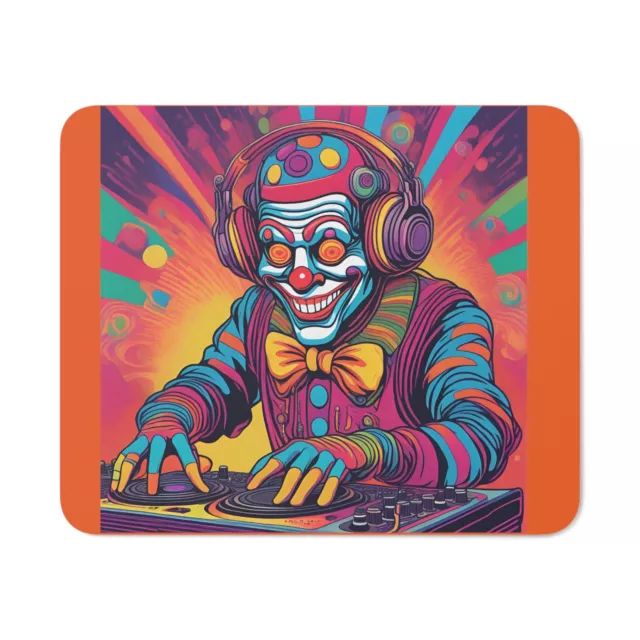 bright original design clown dj music lover colorful office Desk Mouse Pad