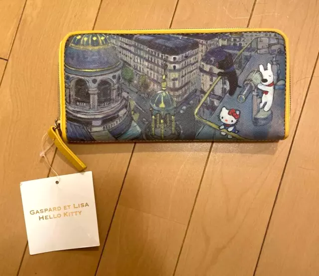 Sanrio Hello Kitty Gaspard &Lisa Long Wallet Coin case w/tag Lovely Super Rare