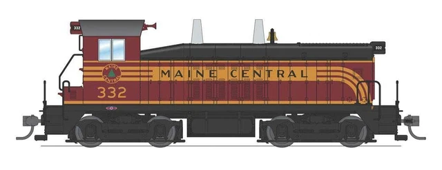 Broadway Limited HO EMD SW7 Maine Central MEC #332 DCC/SND LED 6748