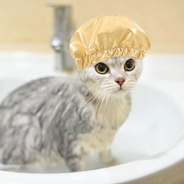 Cappello doccia per animali domestici impermeabile cappello doccia per animali domestici orecchio bagno riutilizzabile con