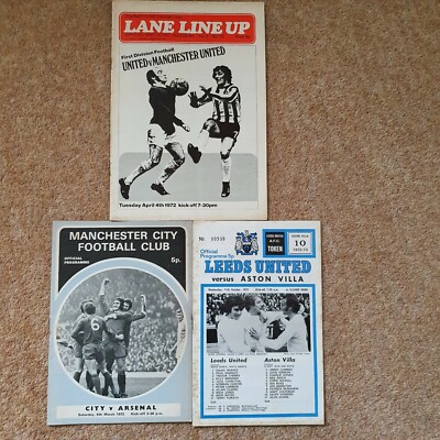 3 VINTAGE FOOTBALL Programmes 1971/2 and 1972/3 Season, all exc cond Â£0.99 - PicClick UK