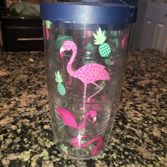 Tervis Double Wall Flamingo Insulated Tumbler 12oz USA blue Replacement Lid