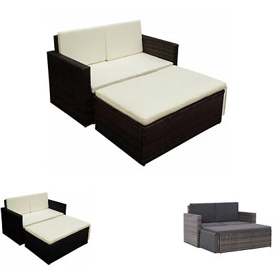Garden Lounge Set Outdoor Sofa Furniture Wooden Patio Setting 2 Piece vidaXL