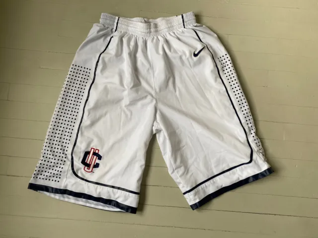 university of connecticut uconn basketball nike authentic shorts Size Medium