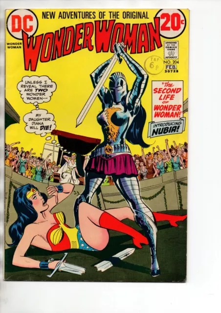 Wonder Woman #204 - 1st appearance of Nubia