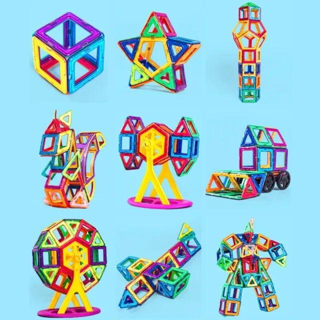 84 Pcs Magnets Toys for Kids Magnetic BuildingTiles