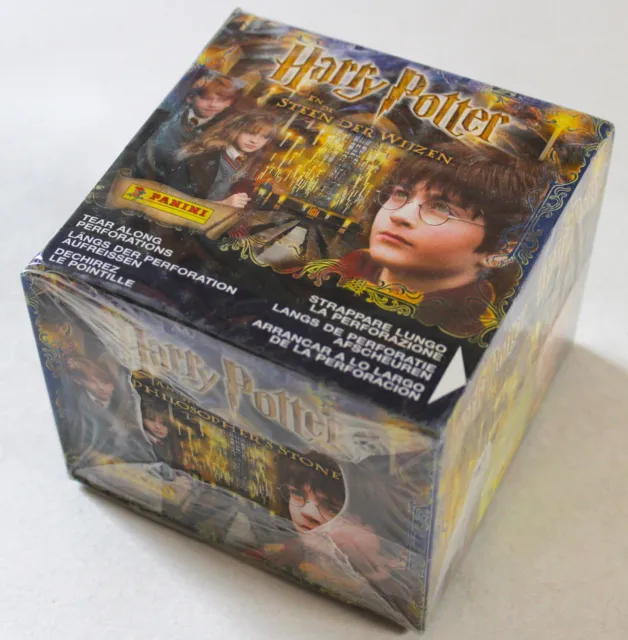 Panini Sticker Harry Potter and The Stein Der Weisen 2001 Box Display 50 Packets