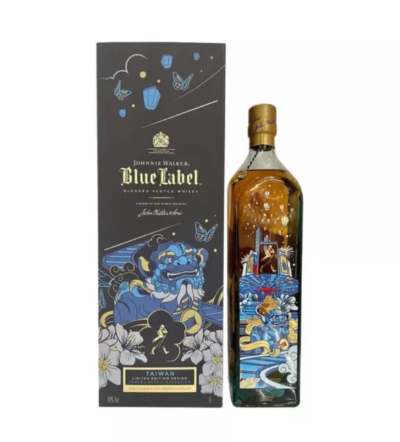 Johnnie Walker Blue Label Taiwan Limited Edition 1L DutyFree Release only 2