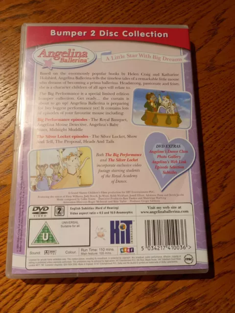 Angelina Ballerina The Big Performance Dvd Includes Bonus Disc The Silver Locket 2