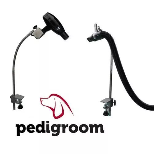 Perro Higiene Pinzas Brazo Manguera Accesorio Por Pedigroom Pet Secador Soporte