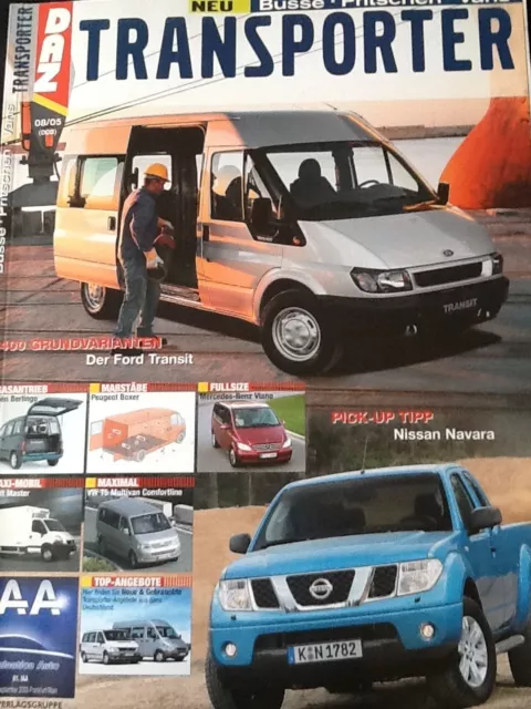 TRANSPORTER DAZ Magazin 400 Grundvarianten Der Ford Transit Vans uvm. Nr. 8/2005