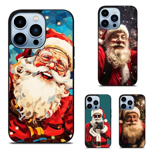 Santa Claus Selfie Deluxe Tough Cover For iPhone 11 12 13 14 15 Pro Max