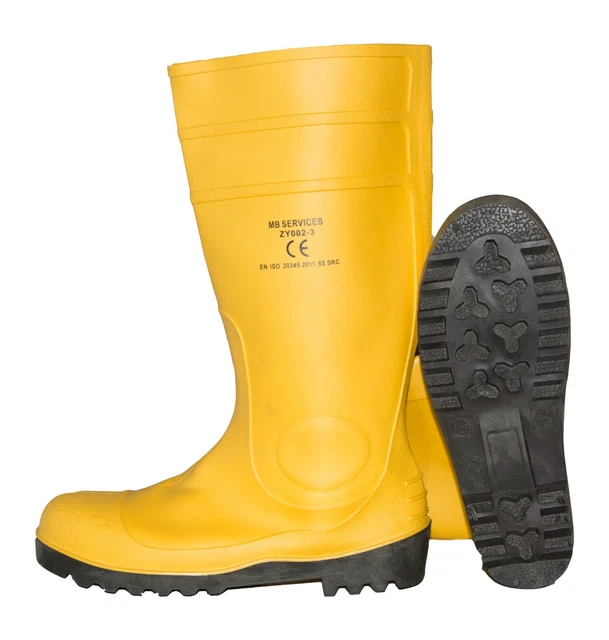 Stivali Da Lavoro Dunlop Impermeabili S5 | Gialli | Punta In Acciaio | Antiscivolo | Per Industria Alimentare - Foto 10