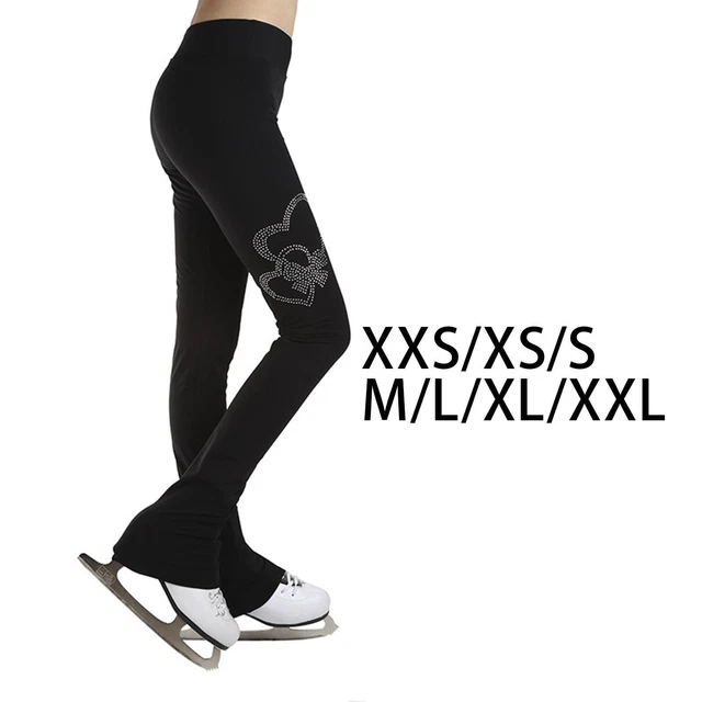 Pantalon long de patinage artistique pour l'entraînement de gymnastique pour