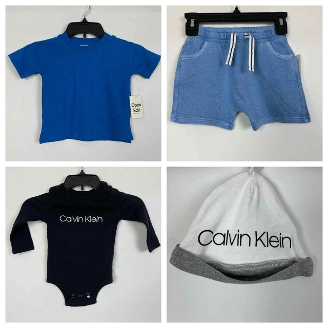 Bundle of Boys Warm Weather Clothes Sz 18-24M Blue Black NWT