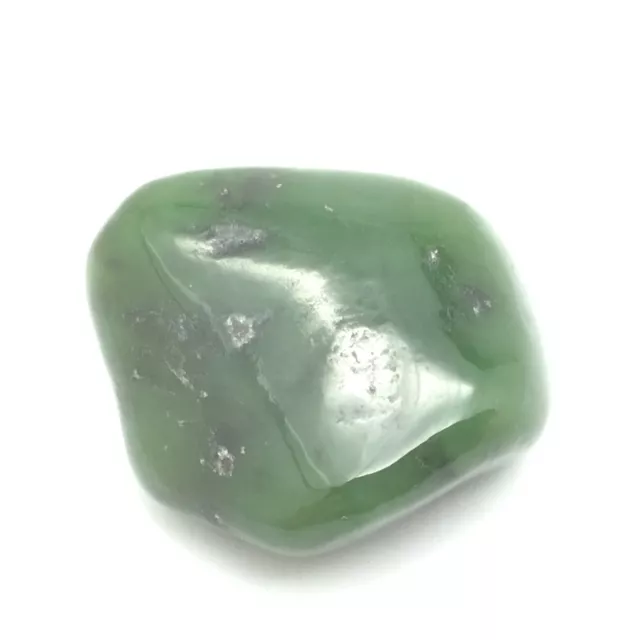 Siberian Nephrite Jade Green Pebble  Gem Stone Sayan Mountain Siberia Russia #22