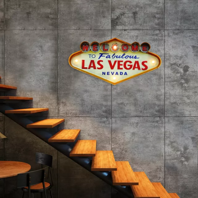 Welcome to Fabulous Las Vegas Nevada Beer Bar Metal Neon Light Sign 0.85kg