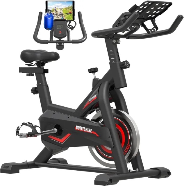 Exercise Bike,Workout Bike with Ipad Mount & LCD Monitor