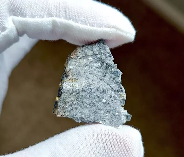 "Apollo 16" LUNAR Meteorite GADAMIS 003, 5.91g Anorthositic Slice of the MOON!