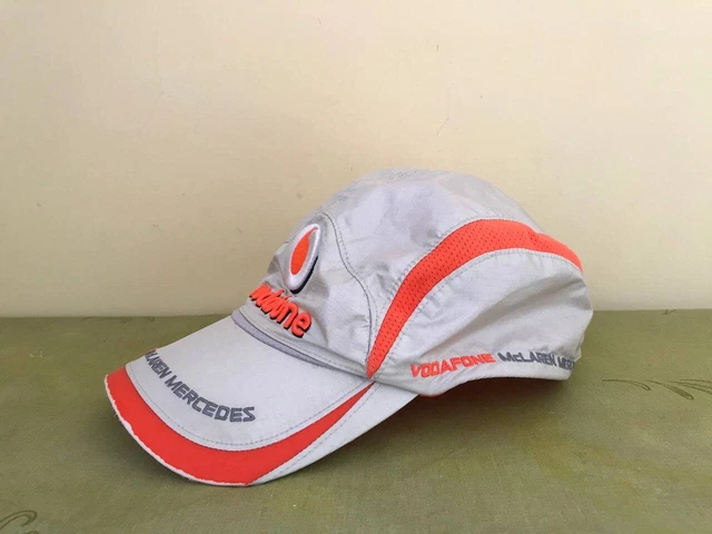 Vodafone McLaren Mercedes F1 Formula One racing team pit stop hat cap. One Size.
