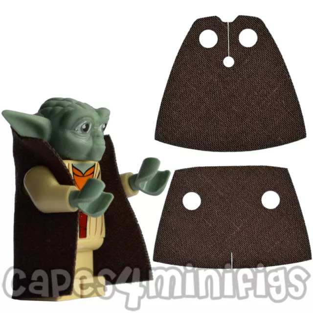 2 Custom Robes OR Capes (or 1 of each) for your Lego Starwars Yoda minifig