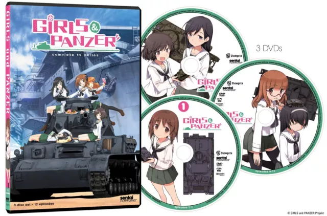 Girls Und Panzer Complete Tv Series Collection Dvd Disc English Dub New Picclick