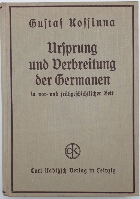 Antiquarische Ausgabe 1934 von "Ursprung und Verbreitung der Germanen..."