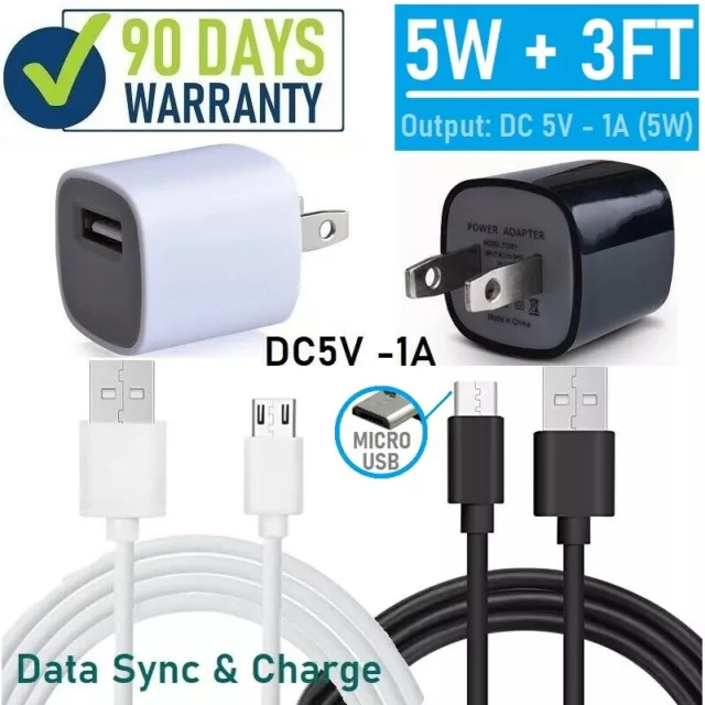 For Amazon Kindle Wall Cube Charger Adapter + USB Cable For Kindle Fire 5W 1A