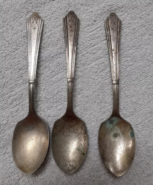 Vintage Crown O EPNS Tea Spoons