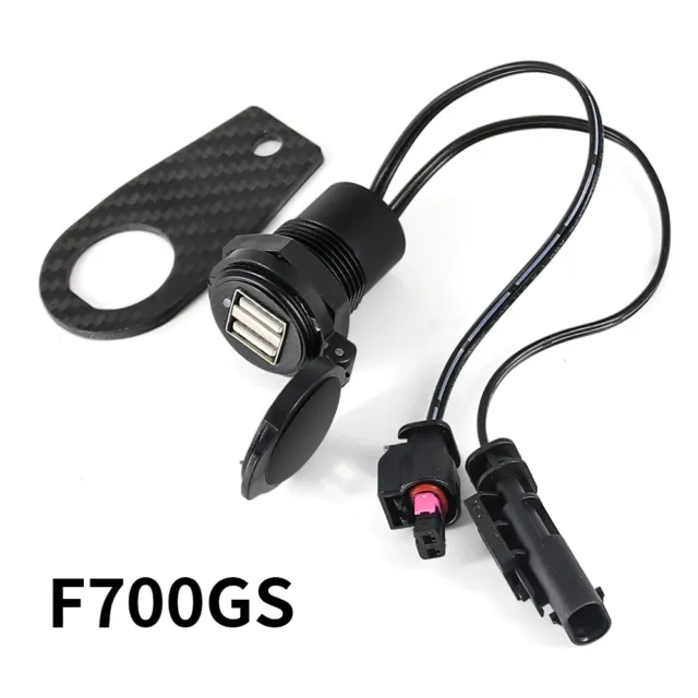 Motorcycle Charger Socket Outlet Black EU Plug Waterproof   For BMW F700GS