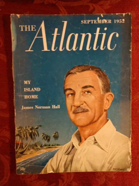 ATLANTIC September 1952 James Norman Hall Ken Purdy Par Lagerkvist Michael Swan