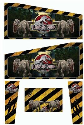 Arcade Stickers Jurassic Park Pour Pincab ou Flipper 