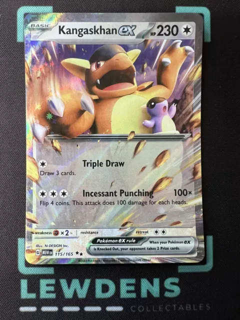 KANGASKHAN EX 115/165 NM - Mint Pokemon 151 card Full Art $4.99 - PicClick  AU