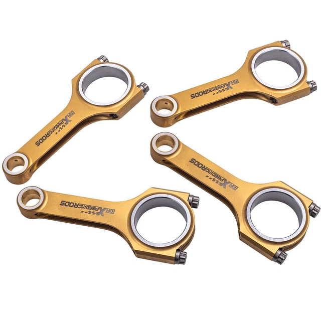 4 barre di collegamento fascio H titanizzante + bulloni ARP per Mazda MX-5 Miata B6 BP 133 mm