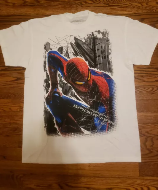 The AMAZING SPIDER-MAN 2012 Movie Promo T-SHIRT Spiderman Marvel Sz Large