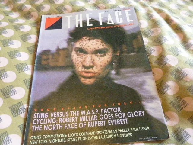 The Face - July 1985, Peggy O'connor / Sting / Lloyd Cole / Rupert Everett