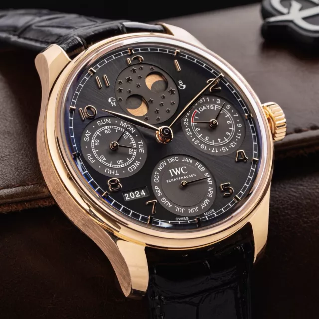 IWC Portugieser Perpetual Calendar Moon Phase 18k Rose Gold IW503404 (RRP: £39k)