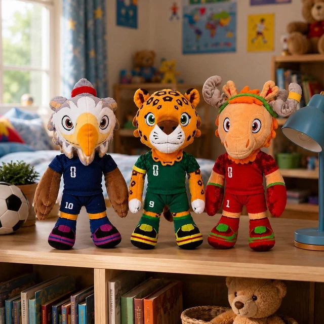 OFFICIAL FIFA 2026 World Cup Mascot Plush Doll 3 Countries Soft Toy official-fifa-2026-world-cup-mascot-plush-doll-3-countries-soft-toy