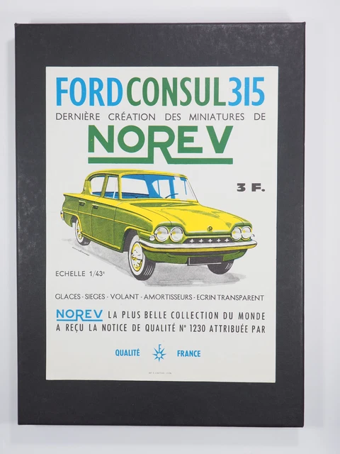 Affichette Revendeur NOREV - Citroën SM 1/43 - Originale Occasion