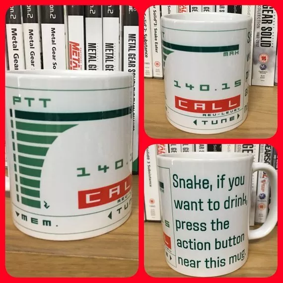 Metal Gear Solid Funny Codec Screen Mug - Inspired by Kojima's MGS Codecs Cup