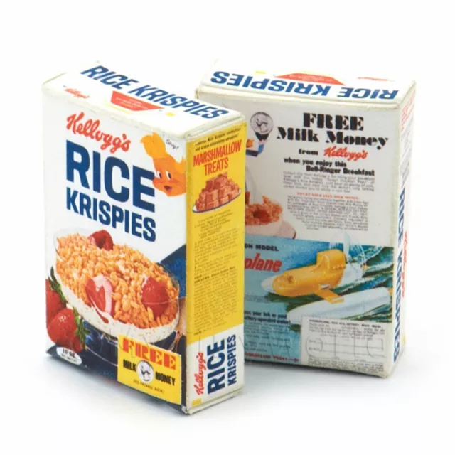 Maison de Poupées Miniature Kelloggs Rice Krispies Boite De 1967