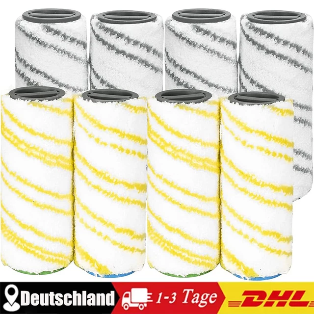 Yolando 4 Stück Bürstenrolle Für Kärcher FC3 FC5 FC7 Cordless Bodenreiniger Teile Zubehör Nass-&Trockensauger 2.055-006.0